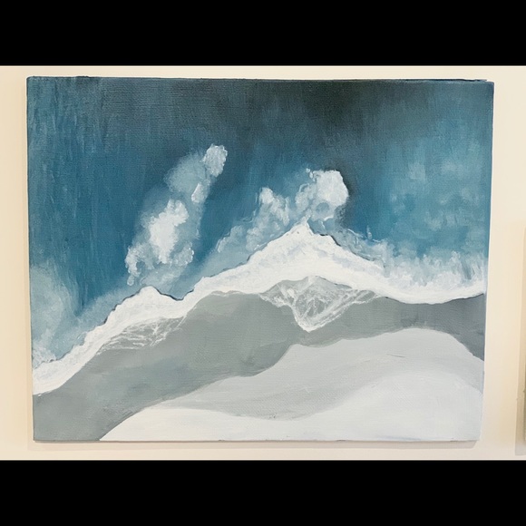 ocean waves | 8 x 10 in oil on canvas panel - Picture 2 of 2